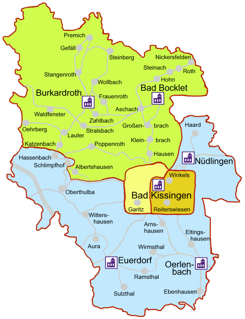 Bad Kissingen Karte